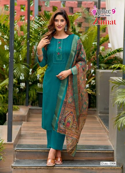 Mystic9 zinnat vol 1 designer long kurtis wholesalers